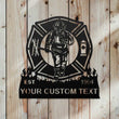 Custom Firefighters Metal Wall Sign