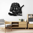 Custom Hockey Jersey Metal Wall Art