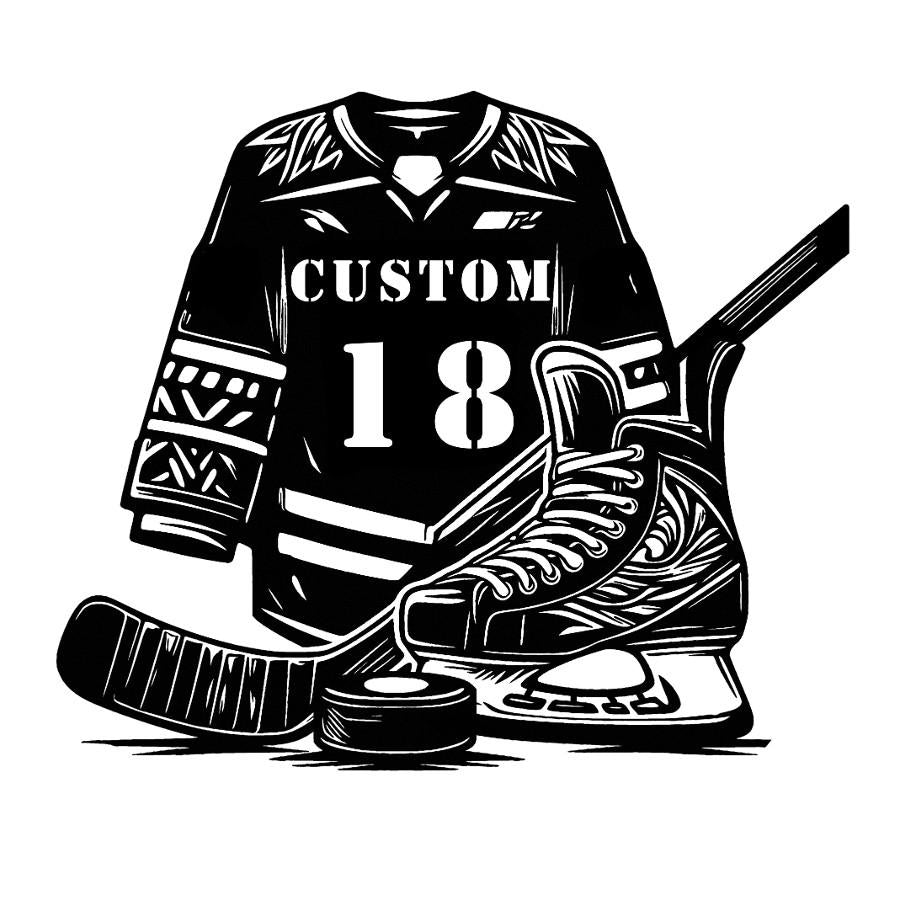 Custom Hockey Jersey Metal Wall Art