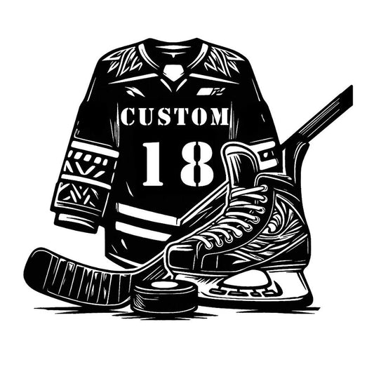 Custom Hockey Jersey Metal Wall Art