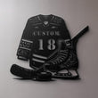 Custom Hockey Jersey Metal Wall Art