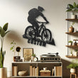 Custom Mountain Biker Metal Wall Art