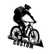 Custom Mountain Biker Metal Wall Art