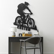 Custom Mountain Biker Metal Wall Art