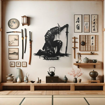 Custom Samurai Metal Wall Art