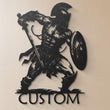 Custom Spartan Warrior Metal Wall Art