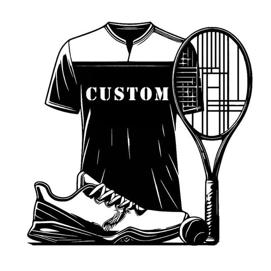 Custom Tennis Gear Metal Wall Art