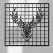 Customizable Deer Pinboard Metal Wall Art