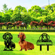 Dachshunds Custom Metal Dog Portrait