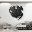 Majestic Grim Reaper Gothic Metal Wall Art