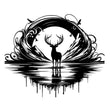 Deer Silhouette Metal Wall Art