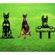 Doberman Pinscher Custom Metal Dog Portrait