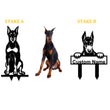 Doberman Pinscher Custom Metal Dog Portrait