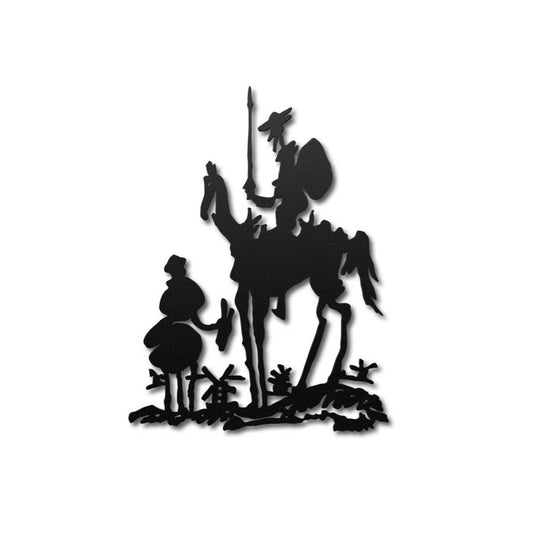 Don Quixote and Sancho Panza Metal Wall Art Decor