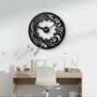 Elegant Black Metal Wall Clock