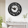 Elegant Black Metal Wall Clock