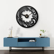 Elegant Black Metal Wall Clock