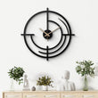 Elegant Efficiency Metal Wall Clock