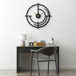 Elegant Efficiency Metal Wall Clock