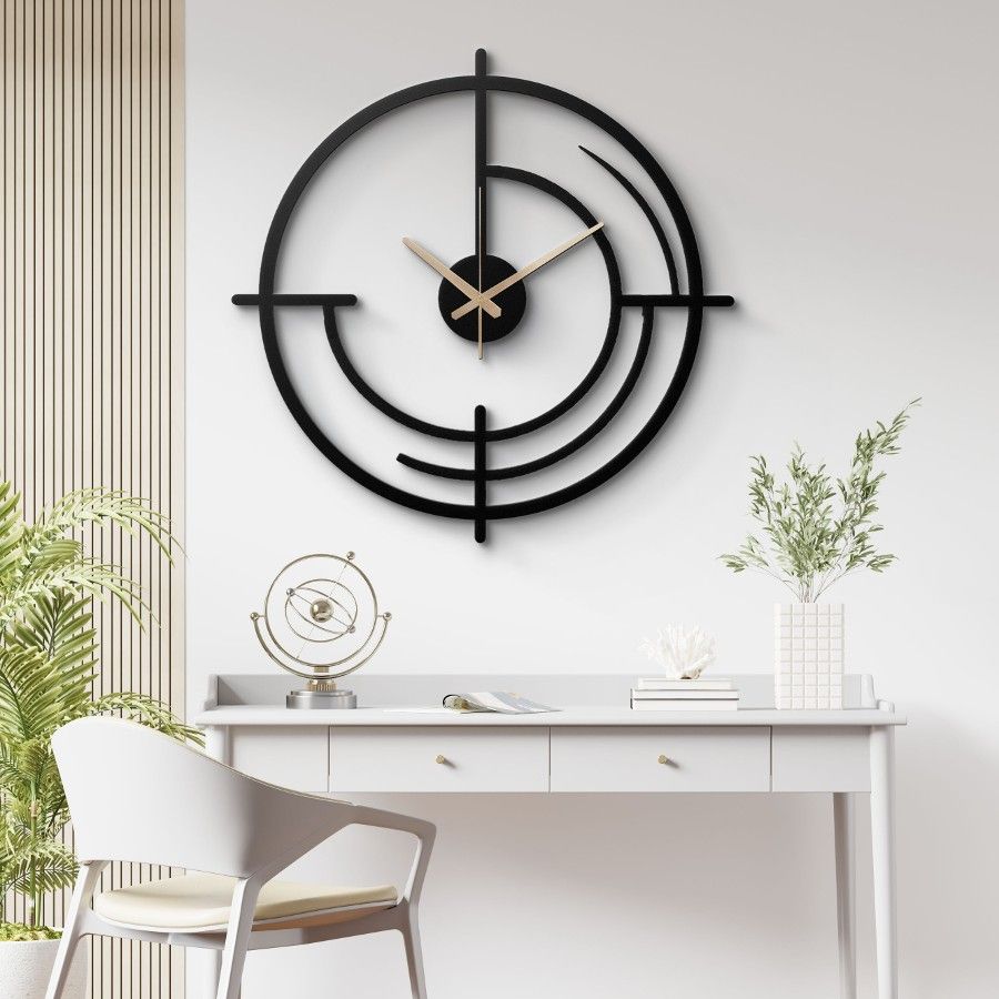 Elegant Efficiency Metal Wall Clock