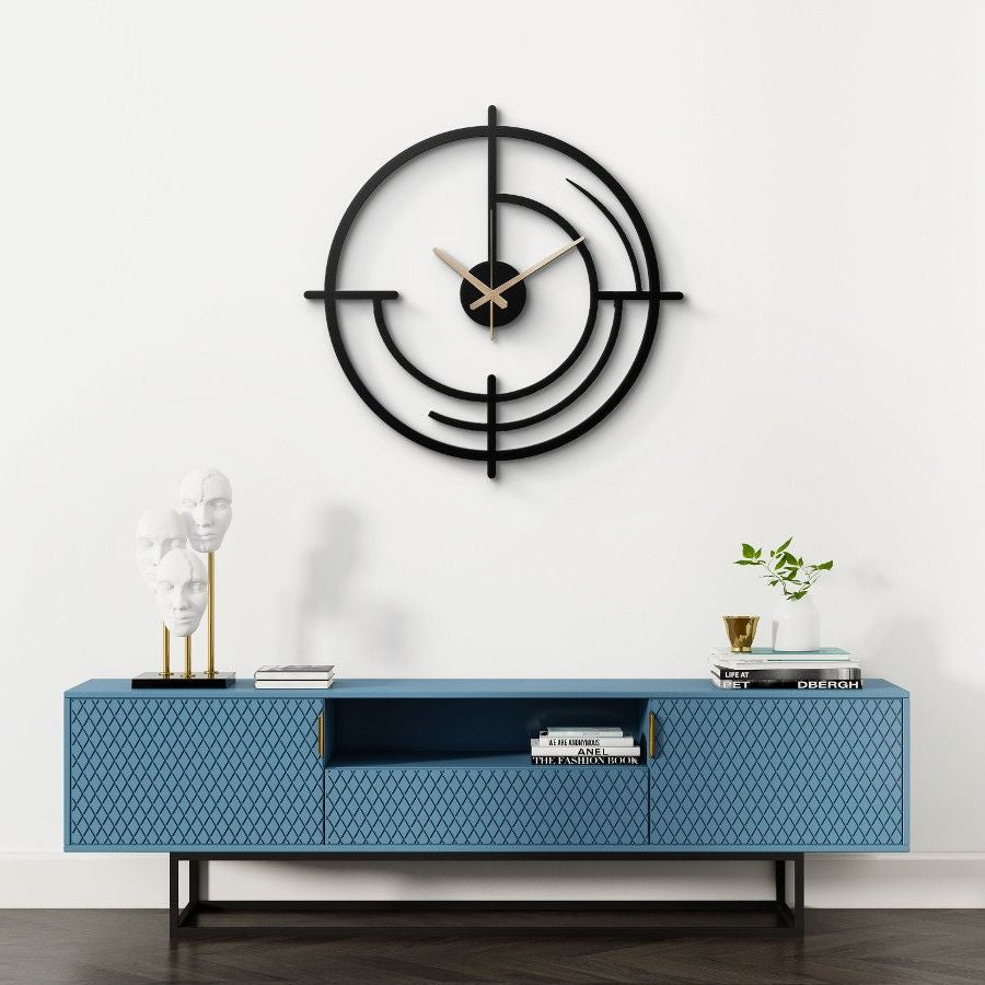 Elegant Efficiency Metal Wall Clock