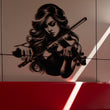 Female Violinist Metal Wall Art