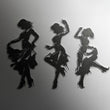 Elegant Flamenco Dancers Metal Wall Art