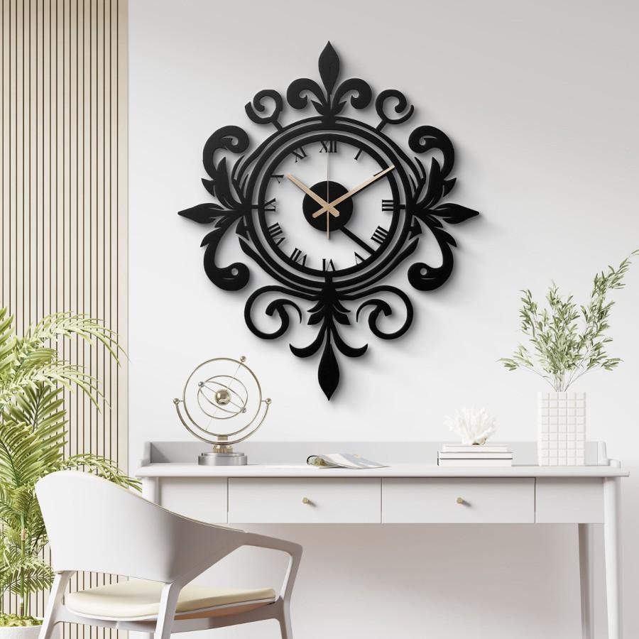 Elegant Vintage Metal Wall Clock