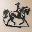 Equestrian Grace Metal Wall Art