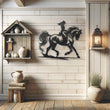 Equestrian Grace Metal Wall Art