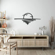 Sun and Birds Metal Line Wall Art