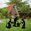 Three Witches Metal Yard Art, Halloween Decor