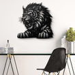 Ferocious Tiger Metal Wall Art