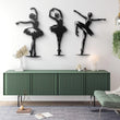 Flamenco Dancers Silhouette Set Of 3 Metal Wall Art