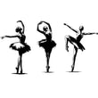 Flamenco Dancers Silhouette Set Of 3 Metal Wall Art