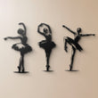 Flamenco Dancers Silhouette Set Of 3 Metal Wall Art