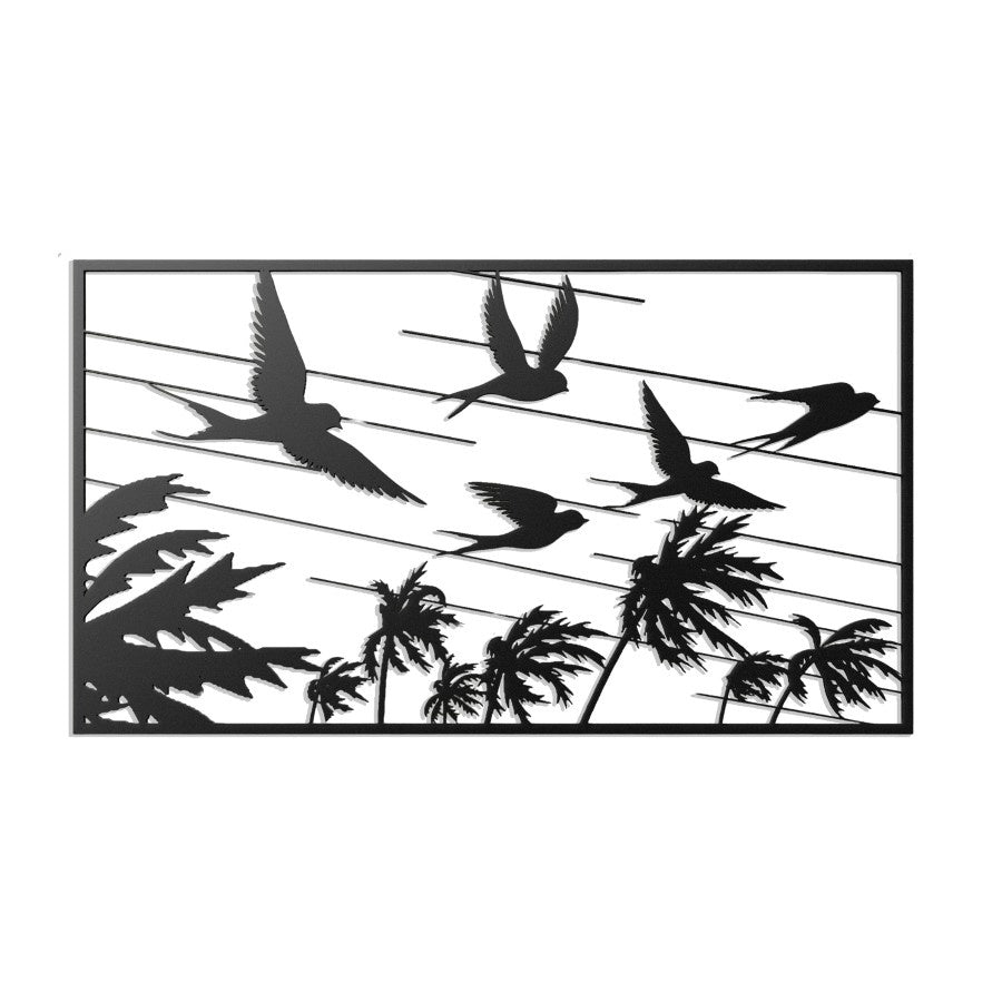 Flying Birds Metal Wall Art