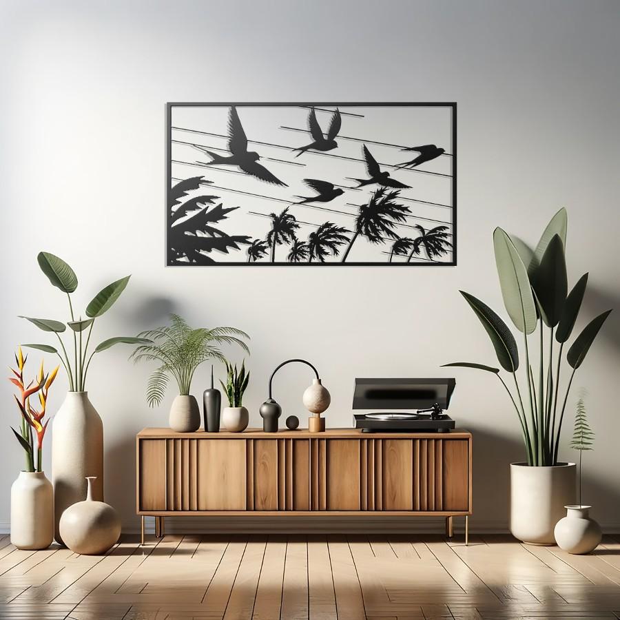 Flying Birds Metal Wall Art