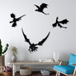 Flying Dragons Metal Wall Art