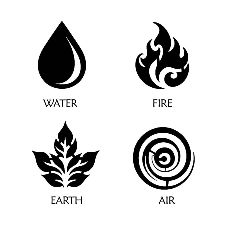 Four Elements Metal Wall Art