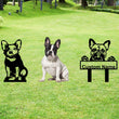 French Bulldog Custom Metal Dog Portrait