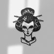 Geisha Metal Wall Art