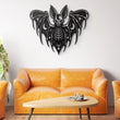 Gothic Bat Skeleton Metal Wall Art