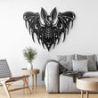 Gothic Bat Skeleton Metal Wall Art