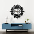 Gothic Thorn Metal Wall Clock