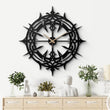 Gothic Thorn Metal Wall Clock