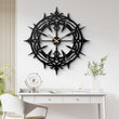 Gothic Thorn Metal Wall Clock