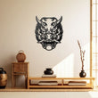 Hannya Japanese Mask Metal Wall Art Decor