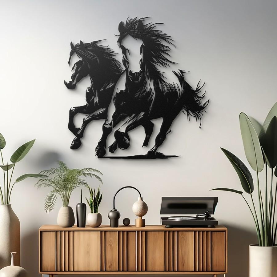 Handcrafted Horse Metal Wall Art