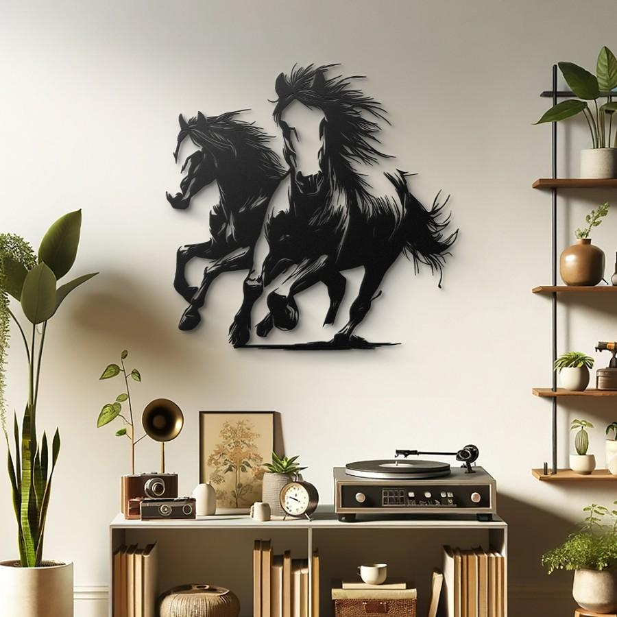 Handcrafted Horse Metal Wall Art